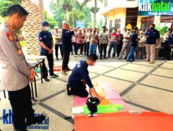 Jelang Malam Nataru, Polres Batu Gelar Pelatihan Basic Life Support