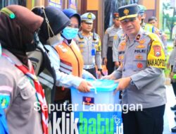 Sapaan Petugas Pam, Dari Monitoring Pos Mobile,Waka Polda Jatim Minta Antisipasi Kepadatan Lalin di Lamongan