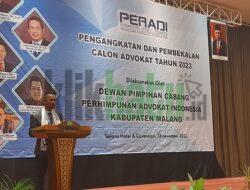 Maha Patih Mengucapkan Selamat Atas Pengangkatan Advokat DPC PERADI Kabupaten Malang